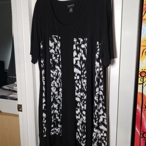 Maggie Barnes 4x 30/32W Dress - Black and White